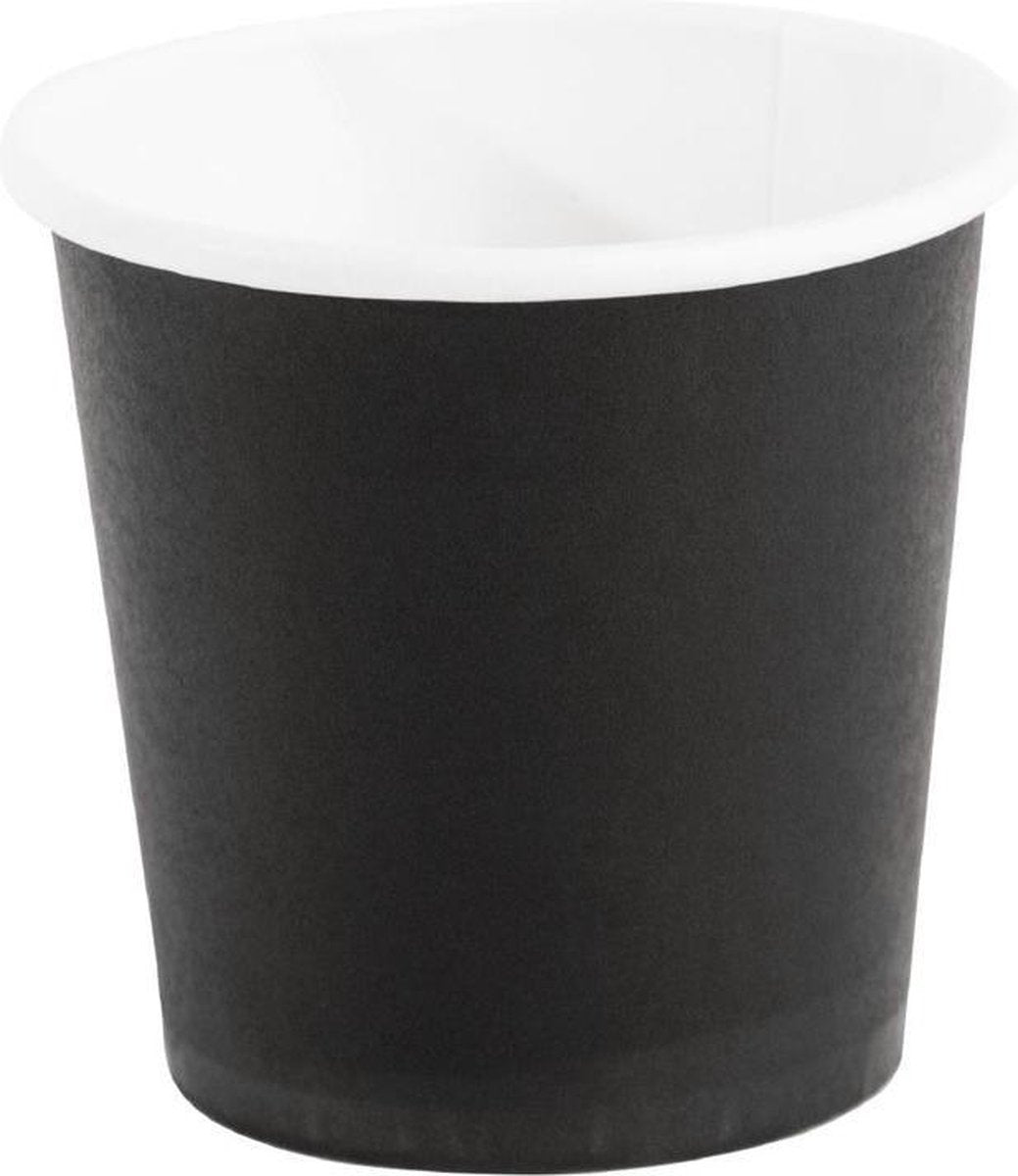 Fiesta Kartonnen Espressobekers 12cl - Zwart ( 50 Stuks )