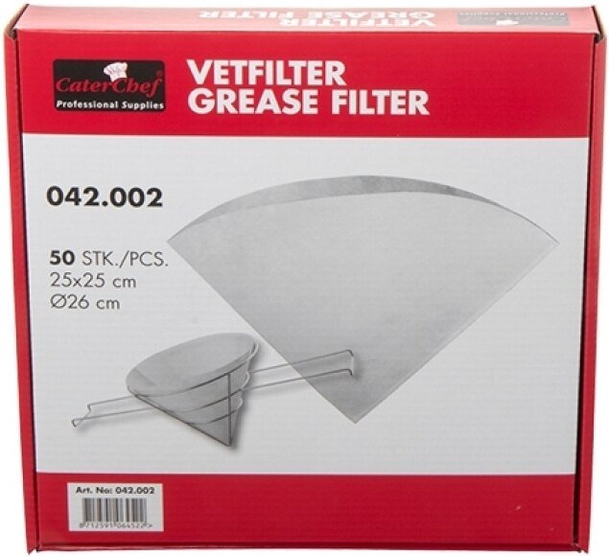 Vetfilters, 50 stuks, Caterchef