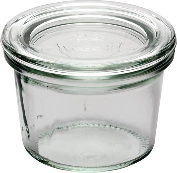 2x Weckpot met Deksel - 8cl - APS - Ø6cm - Glazen weckpotten - Vaatwasserbestendig