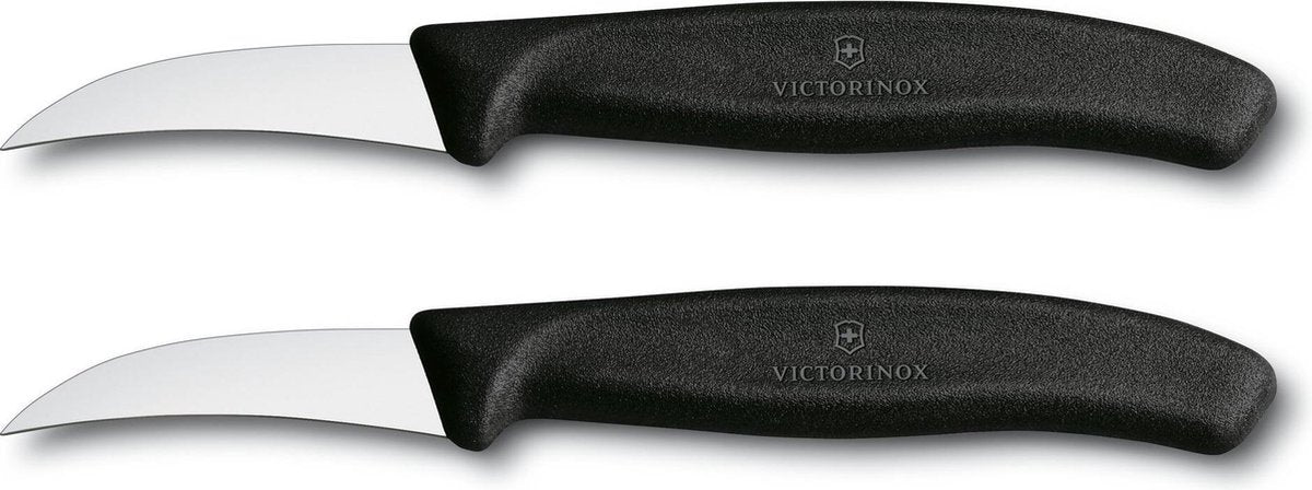 Victorinox Schilmesset - 2 Stuks - Gebogen - Zwart