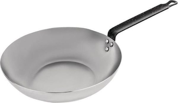 Vogue Wokpan - Plaatstaal - 28cm - Carbonstalen wokpan