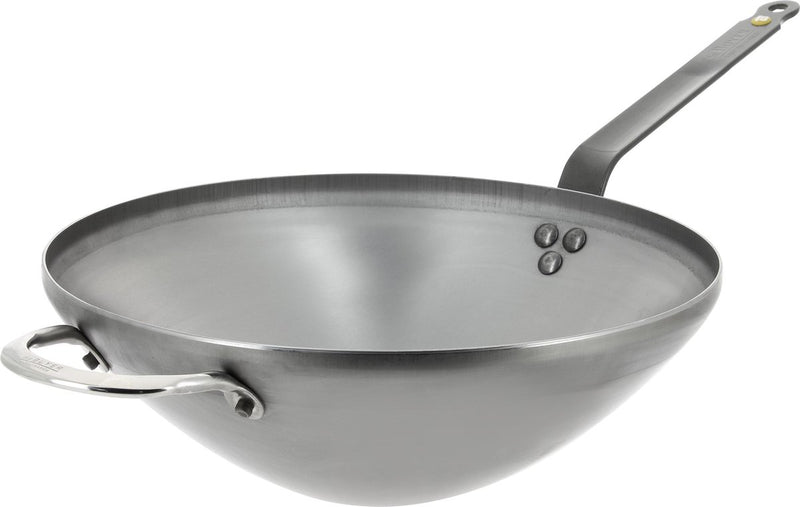 deBuyer - Mineral B wok 32cm - staal - tegengreep