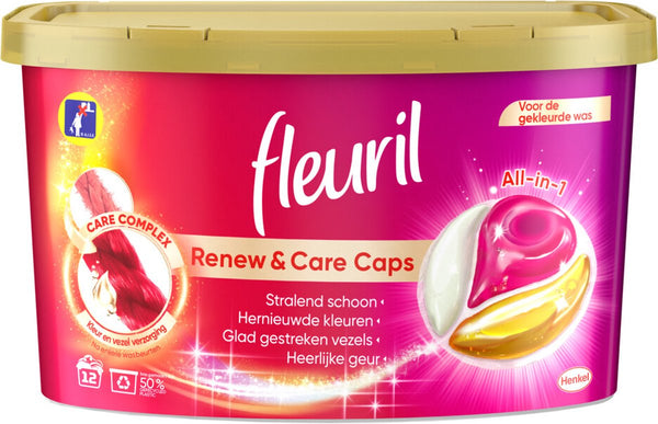 Fleuril Wasmiddelcapsules Color Caps 12 stuks