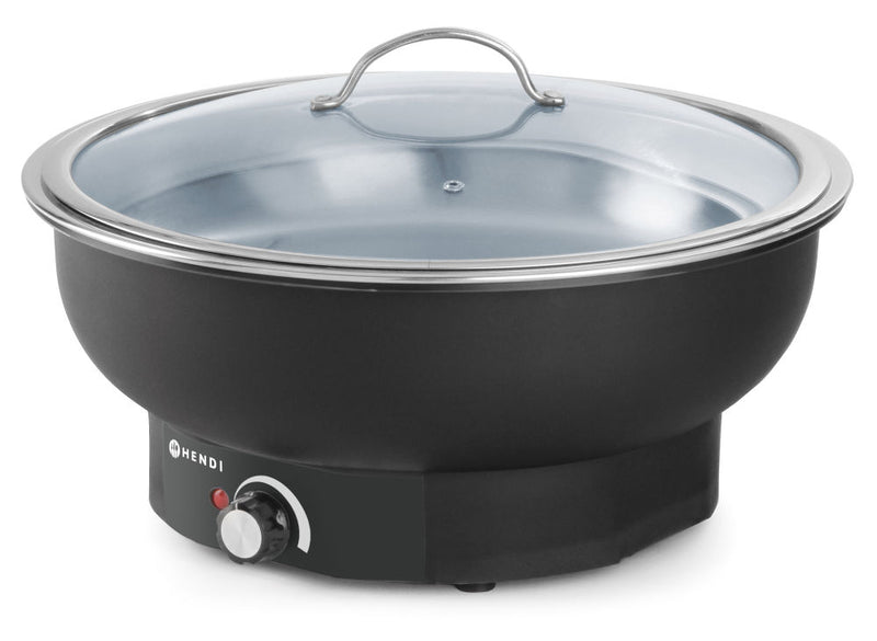 Chafing dish elektrisch Tesino, HENDI, Kitchen Line, 6,8L, 230V/500W, ø405x(H)248mm