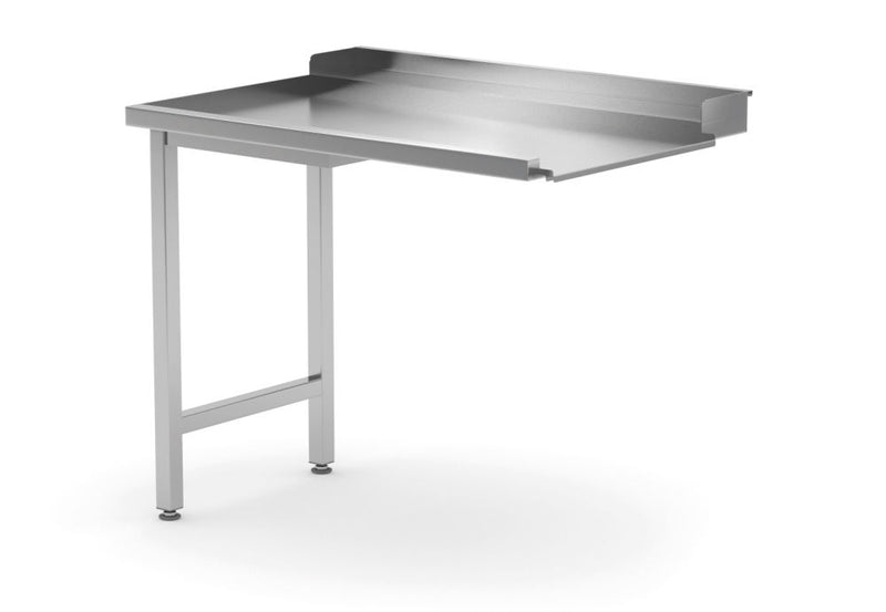 Uitlooptafel voor vaatwassers, HENDI, rechterzijde, 1000x700x(H)850mm