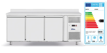 Vrieswerkbank met 3 deuren Profi Line 420L, Arktic, Profi Line, GN 1/1, 420L, 230V/600W, 1795x700x(H)850mm