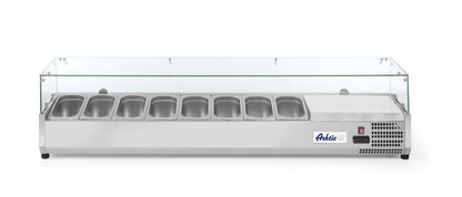 Opzetkoelvitrine GN 1/4, Arktic, 8x GN 1/4, 230V/180W, 1805x335x(H)430mm