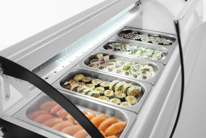 Sushivitrine 5x GN 1/3, Arktic, 230V/160W, 1307x450x(H)330mm