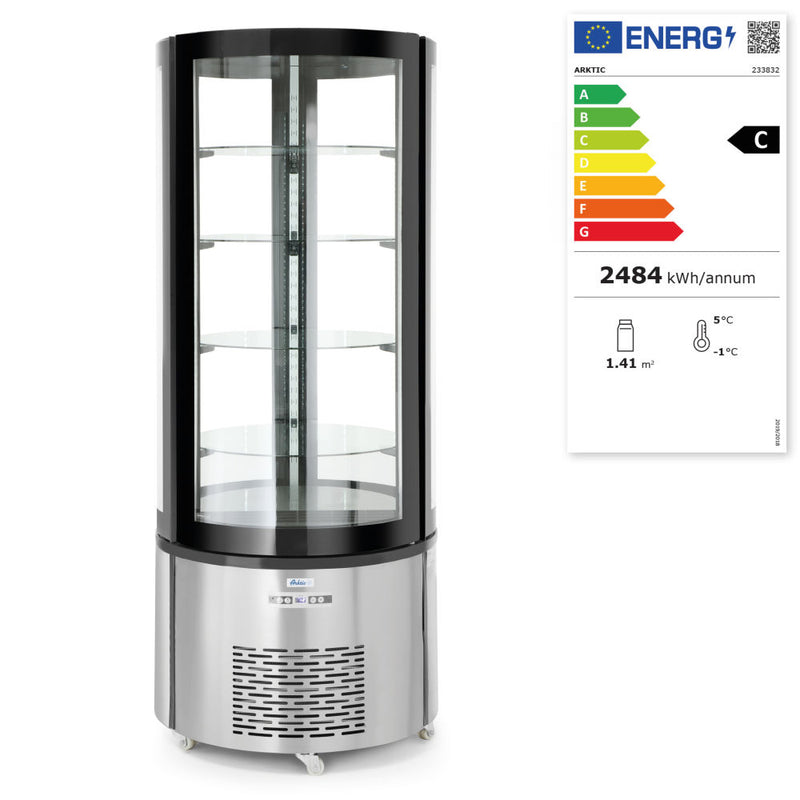 Gebaksvitrine rond , Arktic, 360L, 230V/460W, ø680x(H)1750mm