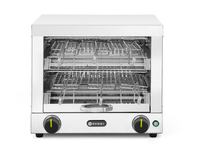 Tosti-apparaat Quartz met 6 tostiklemmen, HENDI, 230V/3000W, 438x290x(H)402mm