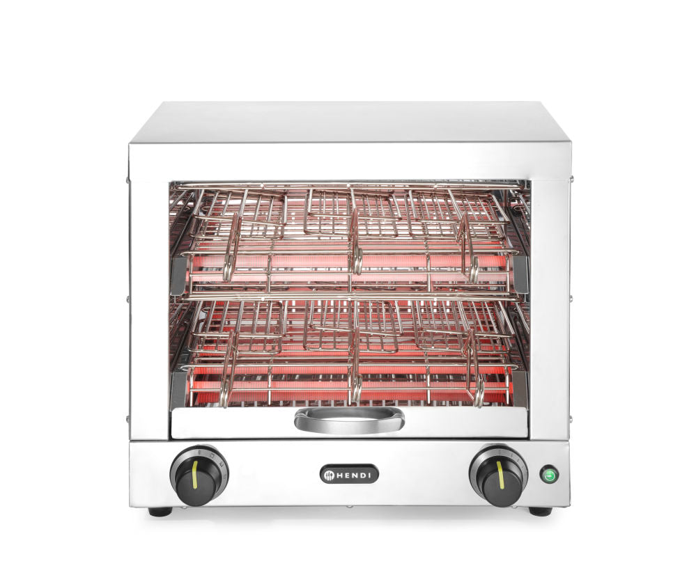 Tosti-apparaat Quartz met 6 tostiklemmen, HENDI, 230V/3000W, 438x290x(H)402mm