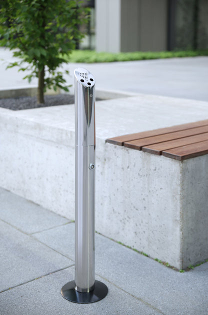 Staande zuil asbak, HENDI, ø170x(H)920mm