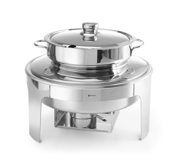 Soep chafing dish mirror finish, HENDI, Profi Line, 10L, ø420x(H)380mm