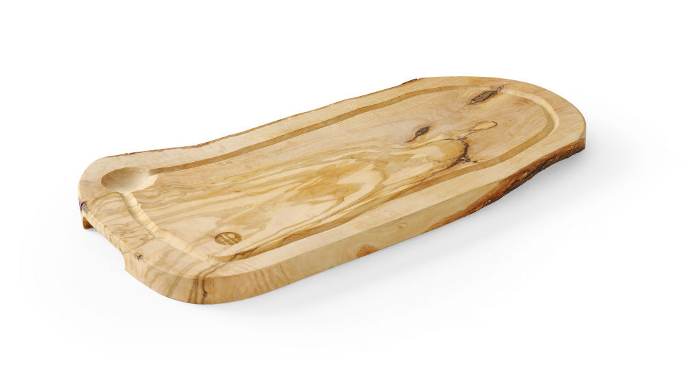 Snijplank met groef olijfhout, HENDI, 300x210x(H)18mm