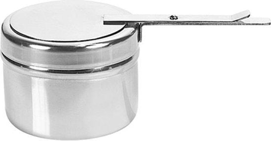 Brandpastahouder RVS chafing dish - 95 x 70mm - houder blikje brandpasta van Caterflame, Hendi, etc.