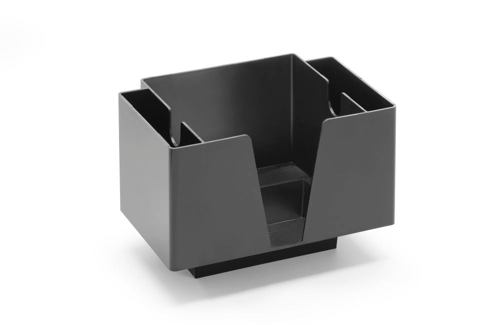 Servethouder met 3 vakken, Bar up, Zwart, 193x143x(H)136mm