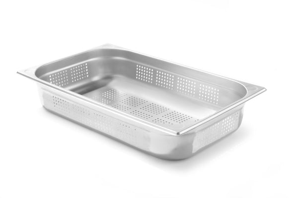 Gastronormbak GN 1/1 geperforeerd, HENDI, Kitchen Line, GN 1/1, 14L, (H)100mm