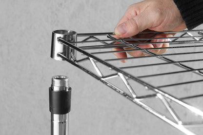 Opbergrek met 5 schappen, HENDI, Zwart, 910x455x(H)1830mm