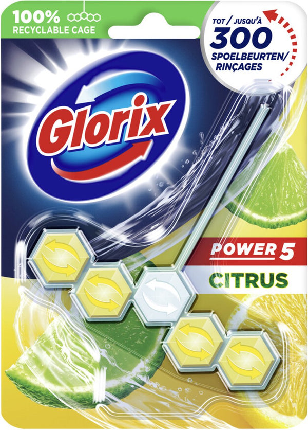 Glorix Toiletblok Power 5 Lemon