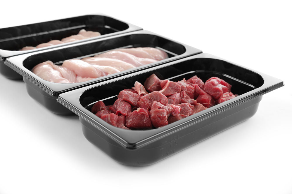 Gastronormbak GN 1/4 zwart polycarbonaat, HENDI, Profi Line, GN 1/4, 1,8L, Zwart, 265x162x(H)65mm