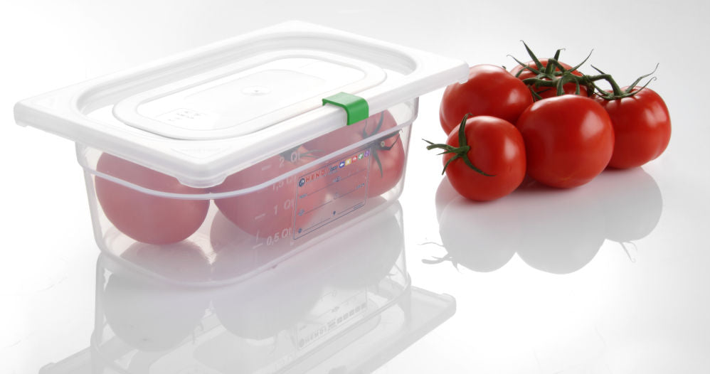 Voorraadbak HACCP GN 1/9, HENDI, GN 1/9, 0,6L, Transparant, 176x108x(H)65mm