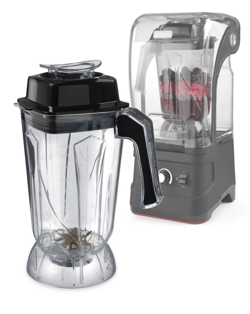 Blender kan met titanium gecoat mes, HENDI, 2,5L, 200x170x(H)360mm