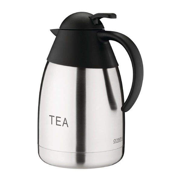 Thermoskan TEA,1,5L, Olympia, met drukknop - Zwart